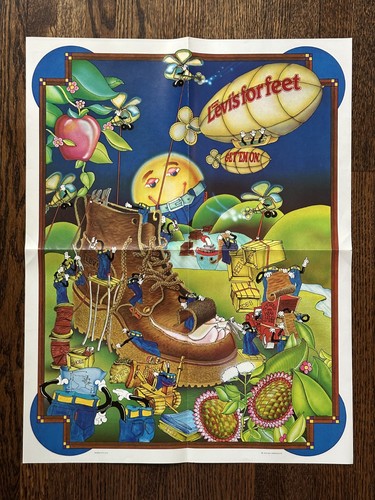 1975 levis for feet poster - 1975,